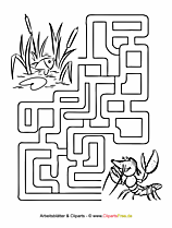 Labyrinth Vorlage für Kinder zum Ausdrucken