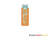 Kätzchen Lesezeichen zum Drucken und Ausschneiden