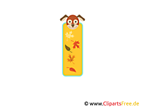 Vorlage Lesezeichen für Buch