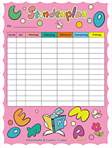 Useful print templates for school and kindergarten