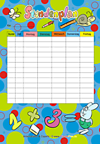 Kostenloser Stundenplan zum Ausdrucken