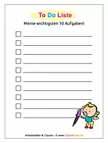 To Do List Template PDF