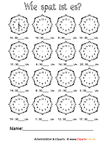 Uhrzeit lernen für Kleinkinder