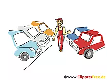 Autohaus Clipart, Bild, Grafik, Cartoon, Illustration gratis