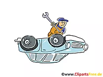 Autopanne Clipart, Bild, Grafik, Cartoon, Illustration gratis