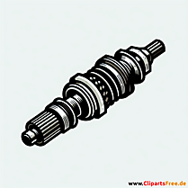 Antriebswelle Clipart zum Thema Kfz-Werkstatt