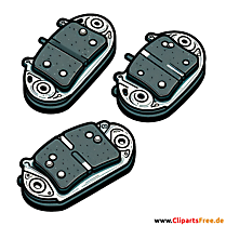 Bremsbeläge Clipart zum Thema Kfz-Werkstatt