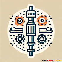 Kardanwelle Clipart zum Thema Kfz-Werkstatt