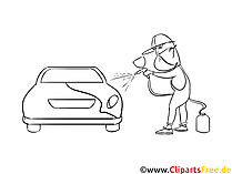 Karosserie-Service, Lackiererei Zeichnung, Grafik