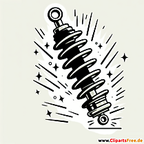 Stoßdämpfer Clipart zum Thema Kfz-Werkstatt
