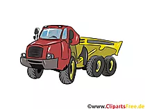 Dumper LKW Illustration, Bild, Clipart Autos