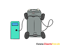 Elektroauto laden Clipart, Bild, Grafik