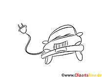 Hochwertige Elektroauto Grafiken