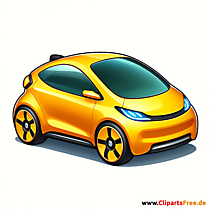 Електричен автомобил, е-автомобил, BEV клипарт, слика, илустрација