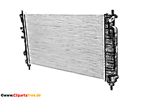 Kühlradiator Illustration - Clip-Art-Bilder mit Kfz-Ersatzteilen