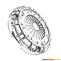 Kupplung Illustration - Clip-Art-Bilder mit Kfz-Ersatzteilen