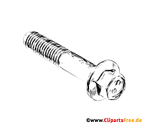 Schraube Zeichnung, Bild, Clipart