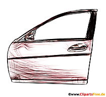Tür für Auto - Kfz Illustrationen und Bilder mit Ersatzteilen