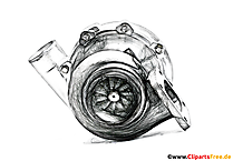 Turbolader Zeichnung - Clip-Art Bilder mit Kfz-Teilen