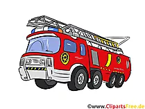 Feuerwehrauto Illustration, Bild, Clipart Autos