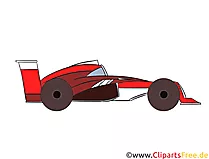 Formel 1 Rennwagen Clipart, Illustration, Bild kostenlos