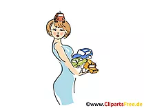 Girls and Cars Clipart, Graphic, Cartoon, Illustration free
