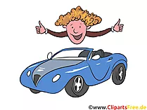 Glücklicher Autobeitzer Clipart, Bild, Grafik, Illustration