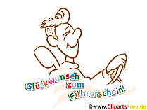 Glückwunsch zur Prüfung Karte