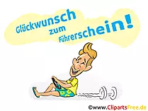 Gratulation zum Führerschein Grußkarte