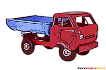 Kipper Lastwagen Clipart, Illustration, PNG transparent