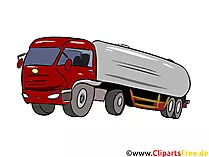 Milch-LKW Illustration, Bild, Clipart Autos
