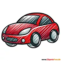 Rotes Auto Clipart