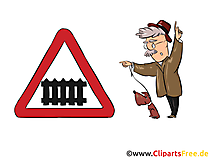 Straßenschild Bahnübergang - Witzige Bilder mit Strassenschildern