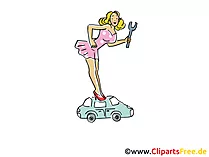 Tuning Girl Clipart, Bild, Grafik, Cartoon, Illustration gratis