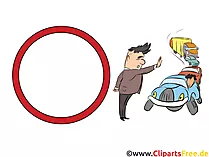 Verkehrsschild Verbot für Fahrzeuge aller Art - witzige Bilder mit Verkehrsschildern