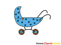 Cartoon - Bild Kinderwagen