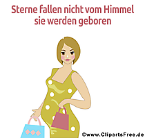 Spruch für Schwangere - Glückwunschkarte zum Drucken