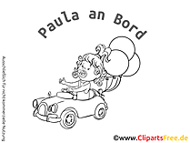 Aufkleber Baby on Tour mit unseren Grafiken selbst gestalten