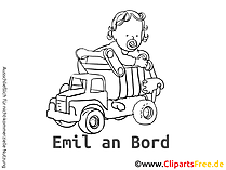 Autoaufkleber an Bord selbst gestalten mit unseren Cliparts