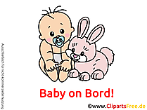 Autoaufkleber Baby an Bord selbst gestalten mit unseren Cliparts