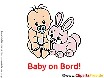 Autoaufkleber Baby an Bord selbst gestalten mit unseren Cliparts