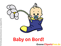 Autoaufkleber selber gestalten mit unseren Baby Cliparts