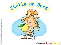 Baby an bord Aufkleber auto selbt gestalten mit unseren Cliparts