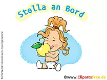 Baby an bord Aufkleber auto selbt gestalten mit unseren Cliparts