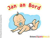 Baby on Board Aufkleber selbst gestalten mit unseren Cliparts