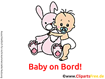 Baby on Board Bild, Cartoon, Cliparts