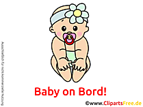 Baby on Bord Bild, Grafik, Clipart