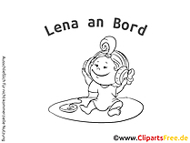 Baby Sticker Auto selbst gestalten mit unseren Cliparts