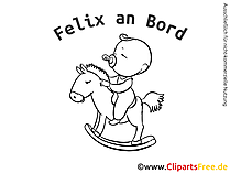 Babyaufkleber Auto selbst gestalten mit unseren Cliparts