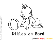 Die süßen Babyaufkleber selbst gestalten mit unseren Cliparts